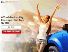 Tablet Screenshot of liability-car-insurance.com